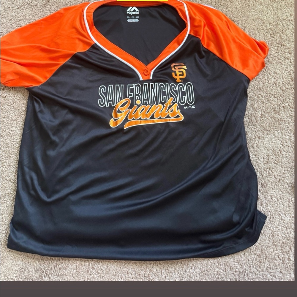 Majestic San Francisco Giants ladies  Shirt - Black and Orange
